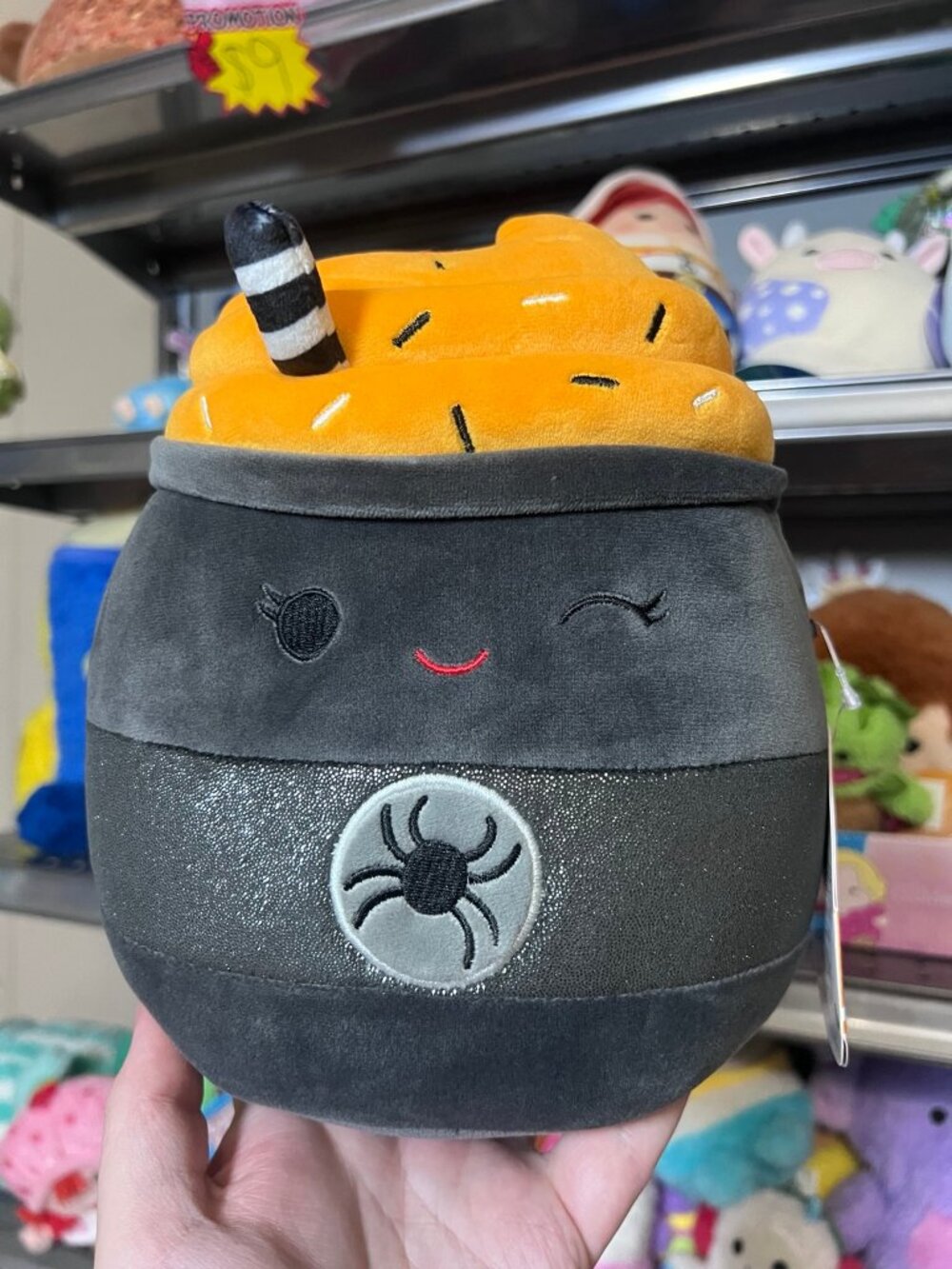 Squishmallow Widow black spider latte 8" Halloween NWT